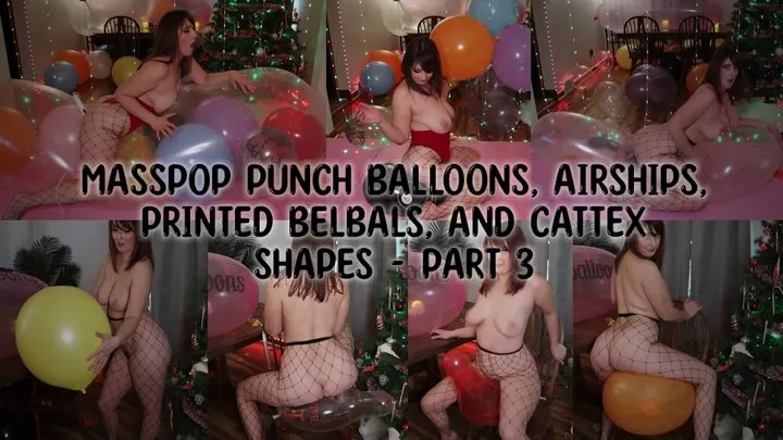 Masspop Punch Balloons Airships Printed Belbals and Cattex Shapes - Part 3