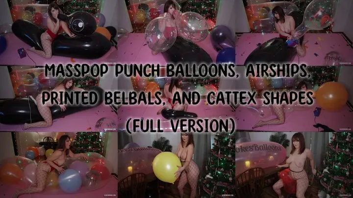 Masspop Punch Balloons, Airships, Printed Belbals, and Cattex Shapes - Full