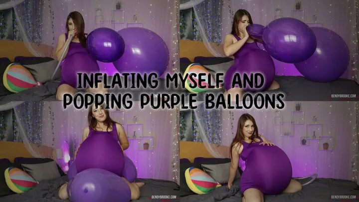 Inflating Myself and Popping Purple Balloons