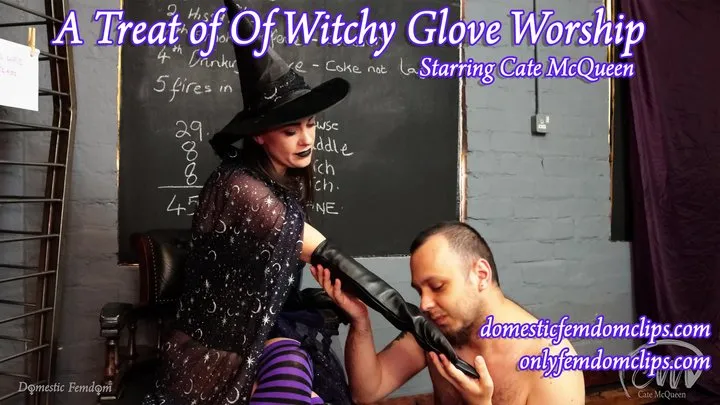 A Treat of Witchy Glove Worship