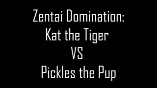 Zentai Domination: Kat the Tiger VS Pickles the Pup