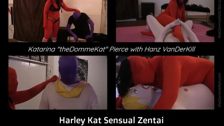 HARLEY KAT SENSUAL ZENTAI WITH HANZ VANDERKILL (Hijinks Part 2)