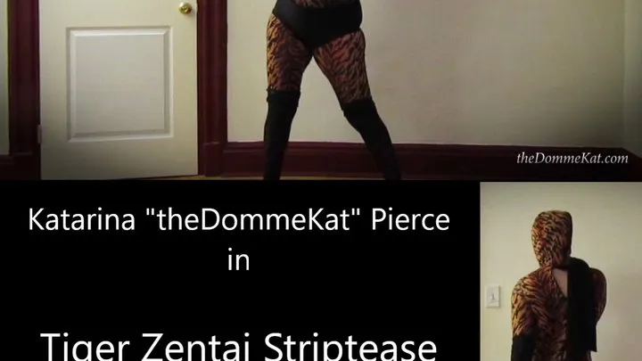 Tiger Zentai Striptease: Part One (Zentai Striptease - Non Nude)