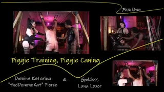 Piggie Training, Piggie Caning