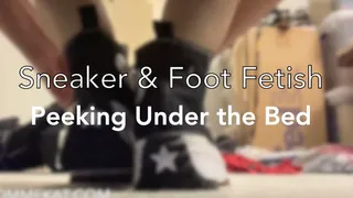 Sneaker & Foot Fetish: Peeking Under The Bed
