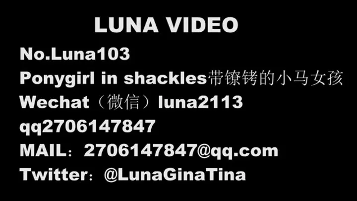 LUNA103 SEXY BDSM PONYGIRL SLAVE,SHACKLES