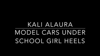 Model Cars Under School Girl Heels