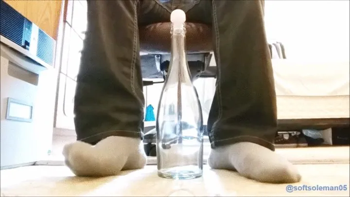 Playing with a big glass bottle (2019)