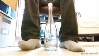 Playing with a big glass bottle (2019)