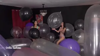 Part 1- MASSIVE BALLOONS!!! with Milana & Christy! Pt 1 of 3! POP- !