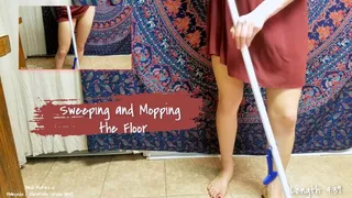 Sweeping and Mopping the Kitchen Floor
