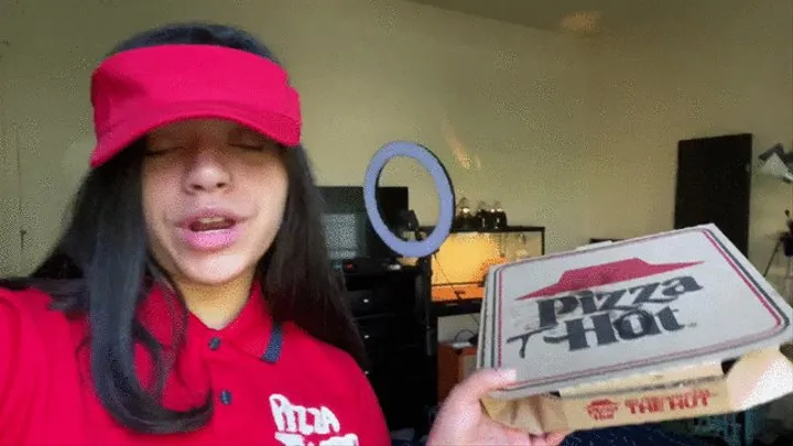 Pizza Thot ButtCrushes & Eats Pizza