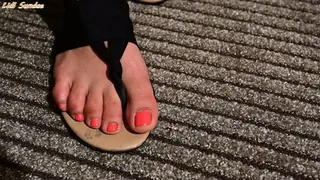 Giantess unaware sandal CRUSH