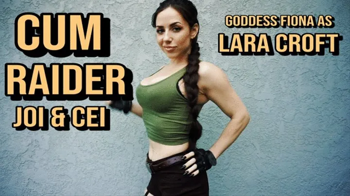 Goddess Fiona as Lara Croft: Cum Raider