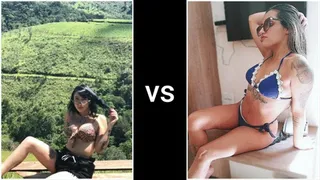 FART FIGHT VOL 5 ASIAN VS BRUNETTE GIRL BY AKEMY CRUEL AND NATTY MELLO CAM BY KLEBER