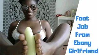 Ebony GFE Foot Job