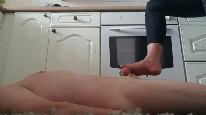 Barefoot Trample, Tease & Ball Slapping