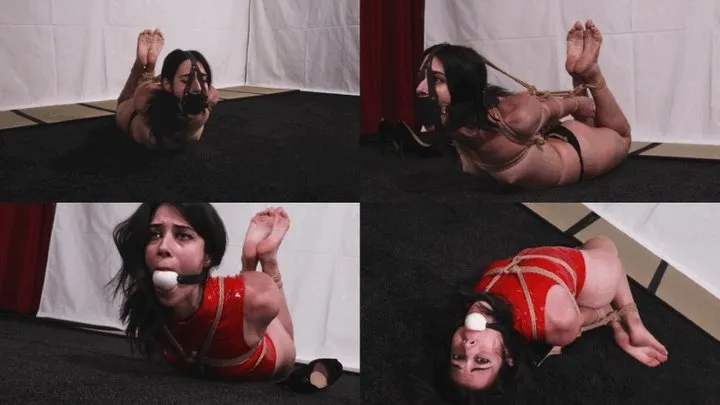 Scarlett - First ever hogtie