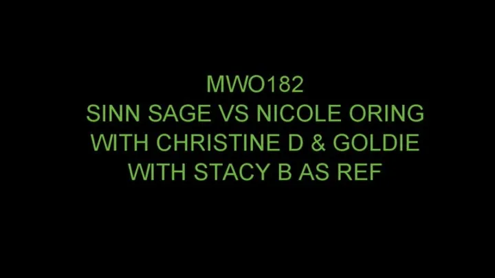 MWO182 NICOLE ORING VS SINN SAGE