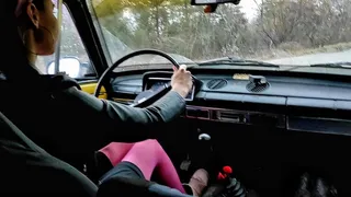 Driving and pedal pumping custom video