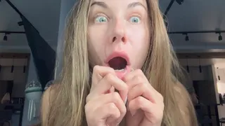 Silly face, make a face, mouth fetish (custom video)