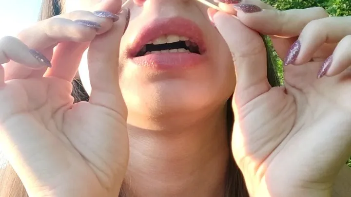 Dirty sneeze with toothpicks in my nose (custom video)