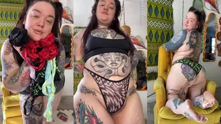 Bbw fat pussy and big ass panty try on