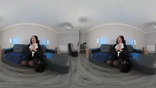 3D - Anal Dildo Fuck Nun - VR180 Stereoscopic