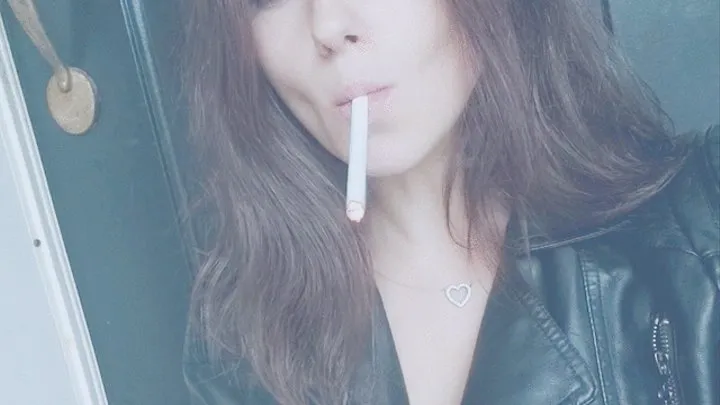 Leather Jack And A Cigarette