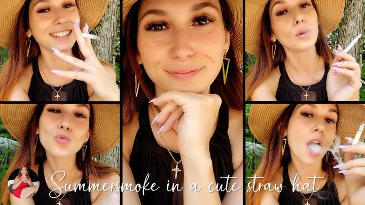 Summersmoke in a Straw Hat and Cute Lil Dress