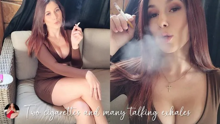 2 Cork Cigarettes and Many Talking Exhales - 15mins of smoking!