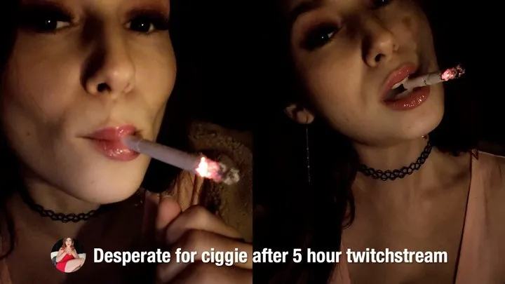 Desperately for Nicotine After Five-Hour Twitchstream