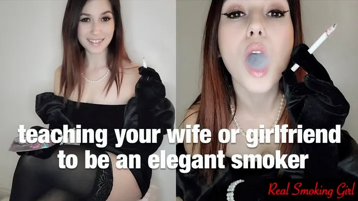 Teaching Your Wife or Girlfriend How to Smoke Elegantly