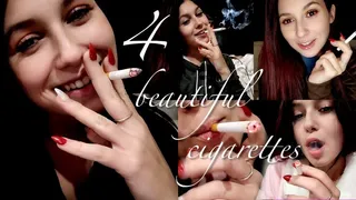 4 beautiful cigarettes (20+ minutes of smoking!)