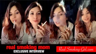 INTERVIEW with a Real Smoking MILF (not allowed to use the m-word, lol)