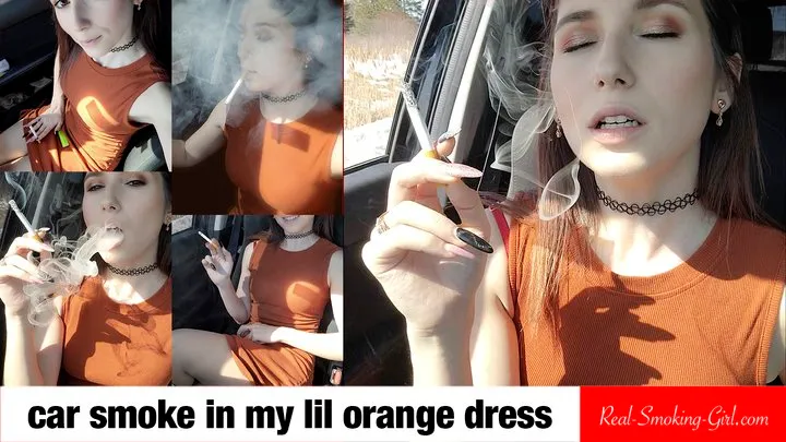 Car Smoke in My Lil Orange Dress