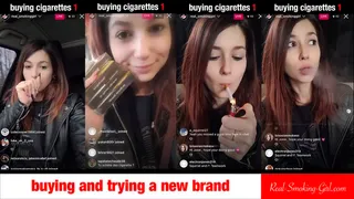 Watch Me Try a New Brand of Strong Cigarettes