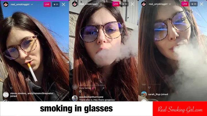Cork Cigarette, Wearing Glasses, Outdoors After Work (Livestream)
