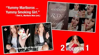 Smoking a Marlboro (twice - 2 videos in 1)
