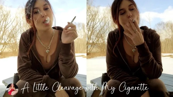 How Does This Cigarette Look with My Cleavage