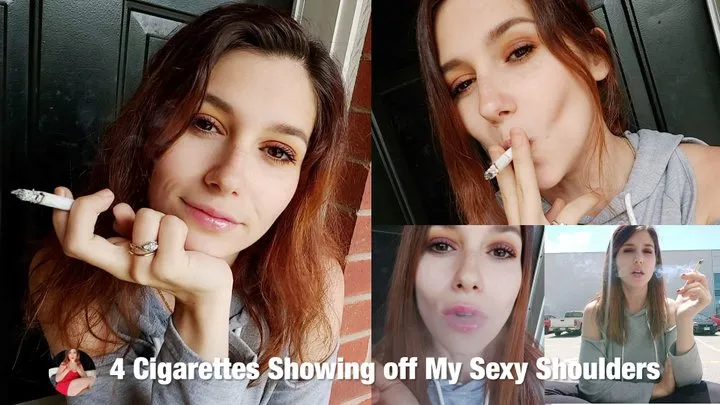 Smoking 4 Cigarettes While You Worship My Sexy Bare Shoulders