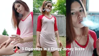 3 Cigarettes on a Humid Day in a Clingy Little Dress