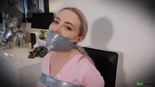 Aubrey - Office Girl Loves Bondage FULL 3 Gag Video