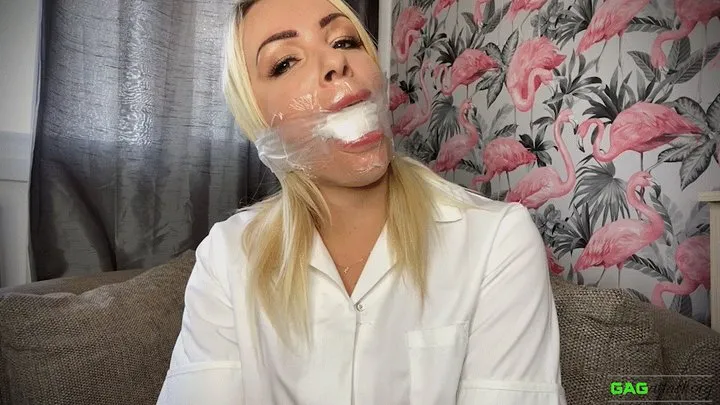 Penny Lee - Naughty Nurse Self Gag FULL 3 Gags