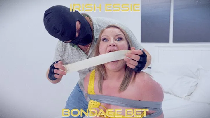 Irish Essie - Bondage Bet ( Tape Bondage, Microfoam Wrap Gag, Duct Tape Wrap Gag, Bandana Gag, OTN Gag )