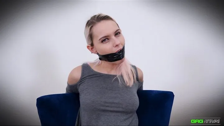 Chloe Toy - PVC Tape Gagged