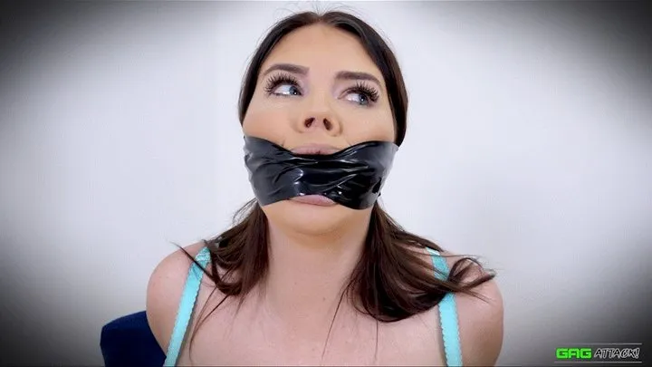 Terri Lou - PVC Tape Gagged FULL 3 Gag Video H264