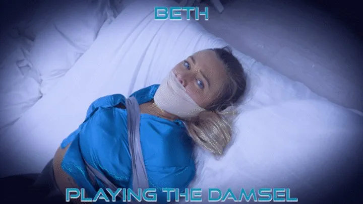 Beth - Playing The Damsel Alt ( Tape Gagged, Tape Bondage, Gag Talk, Wrap Gag, Hogtied )