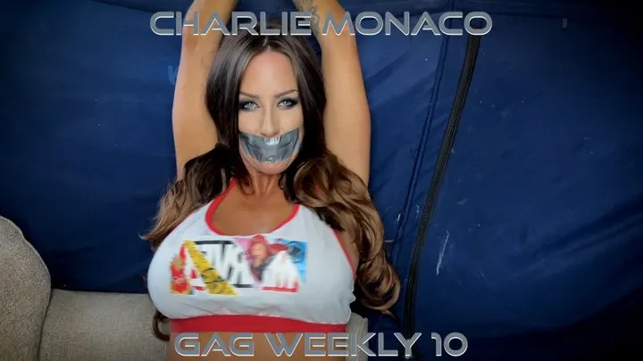 Charlie Monaco - Gag Weekly 10 ( Self Gag, Self Bondage, Bondage, BDSM, Tape Gagged )