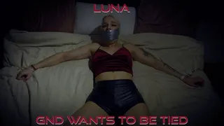 Luna - Come and Tie Me Up Alt ( Rope Bondage, Cleave Gag, Tape Wrap Gag, Duct Tape Gag, BDSM, Hogtie )